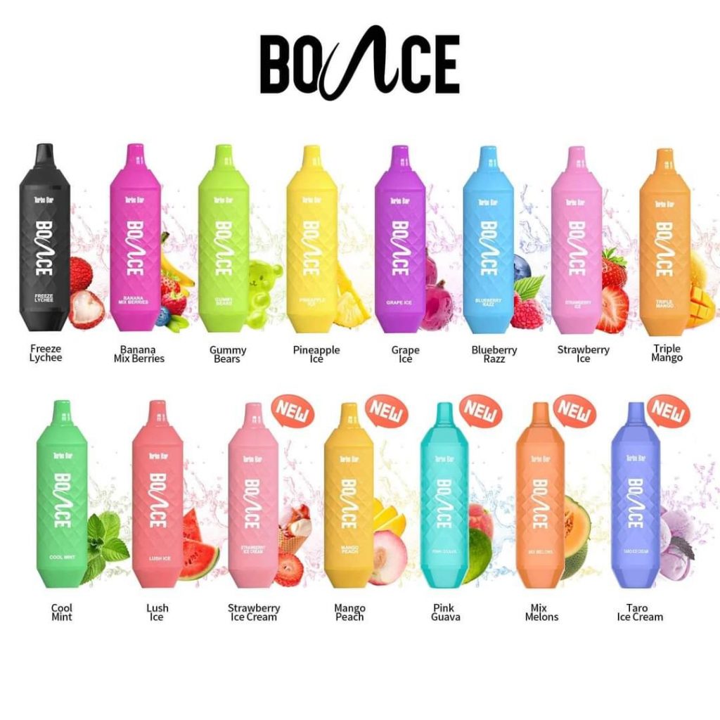 DESECHABLE BOUNCE TURBO BAR 5000 PUFFS Vapor Fuel