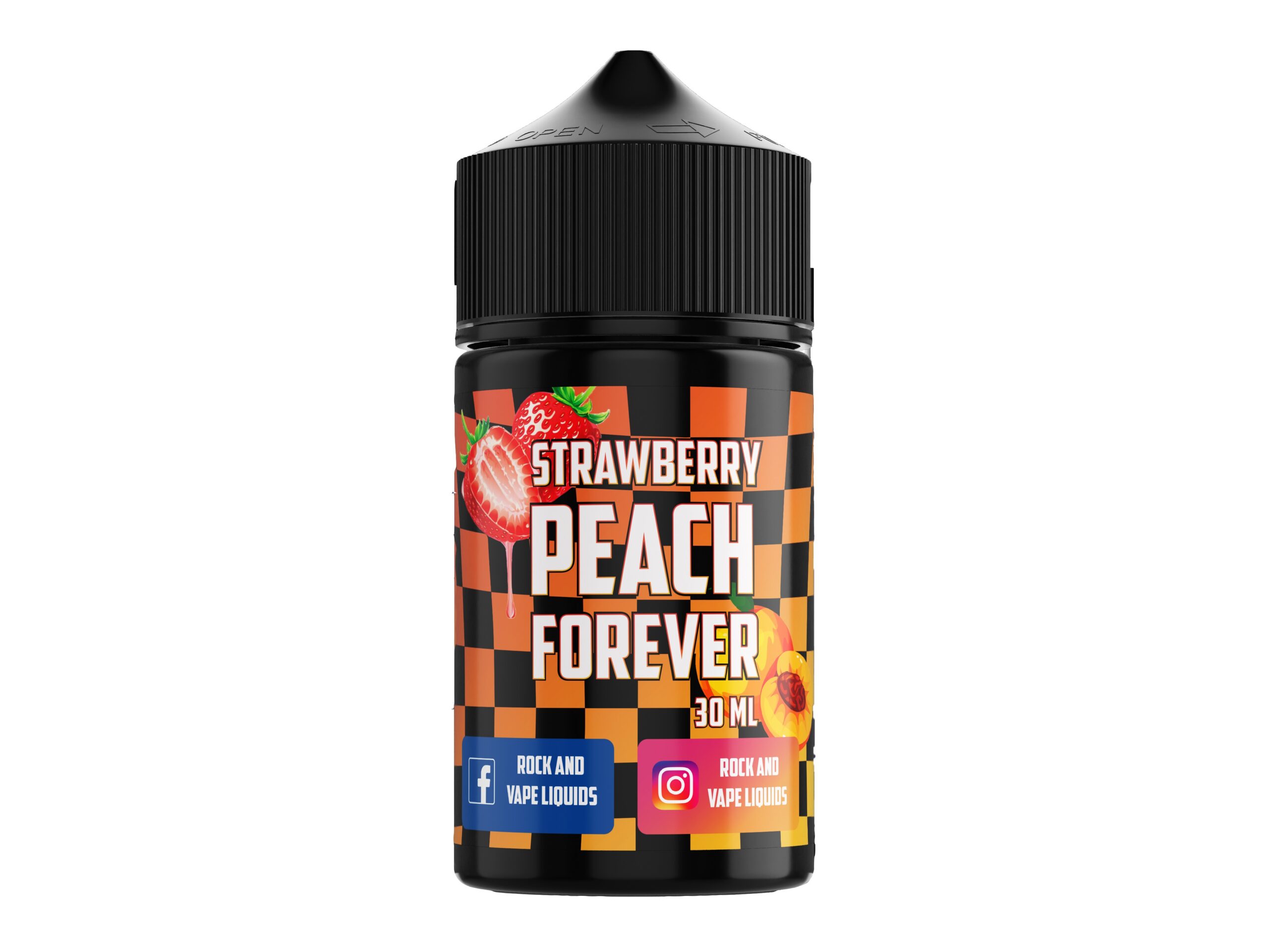 ROCK & VAPE STRAWBERRY PEACH FOREVER Vapor Fuel