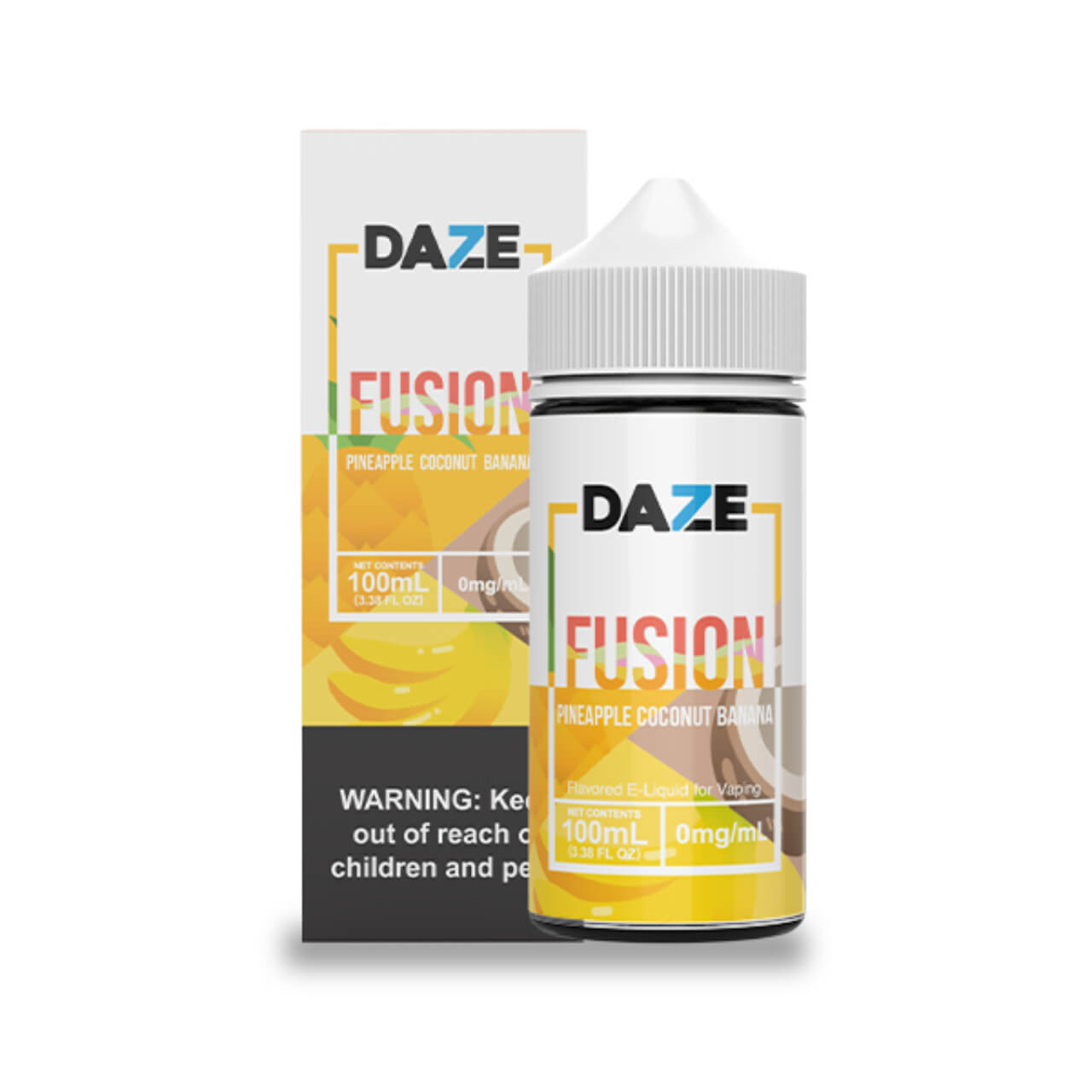 DAZE FUSION PINEAPPLE COCONUT BANANA ICE 100ML 3MG