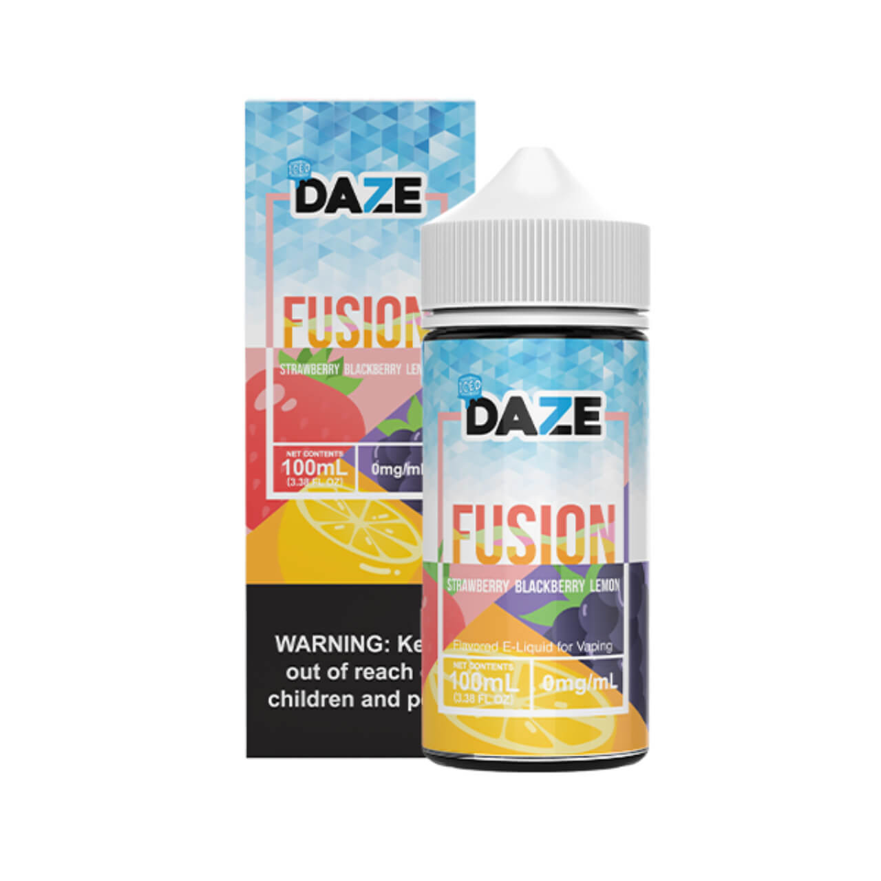 DAZE FUSION STRAWBERRY BLACKBERRY LEMON ICE 100ML 3MG
