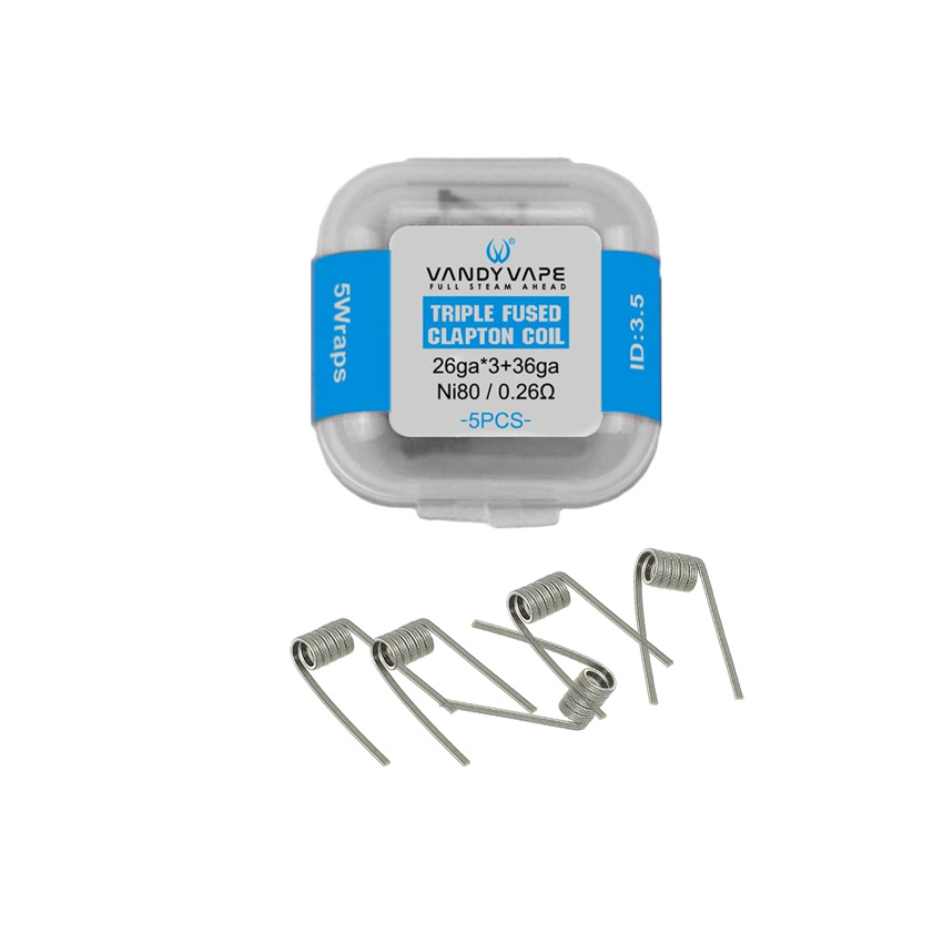 RESISTENCIAS VANDY VAPE TIPLE FUSE CLAPTON (5PZS)