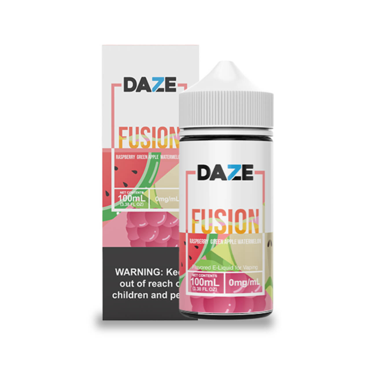 DAZE FUSION RASPBERRY GREEN APPLE WATERMELON ICE  100ML 3MG