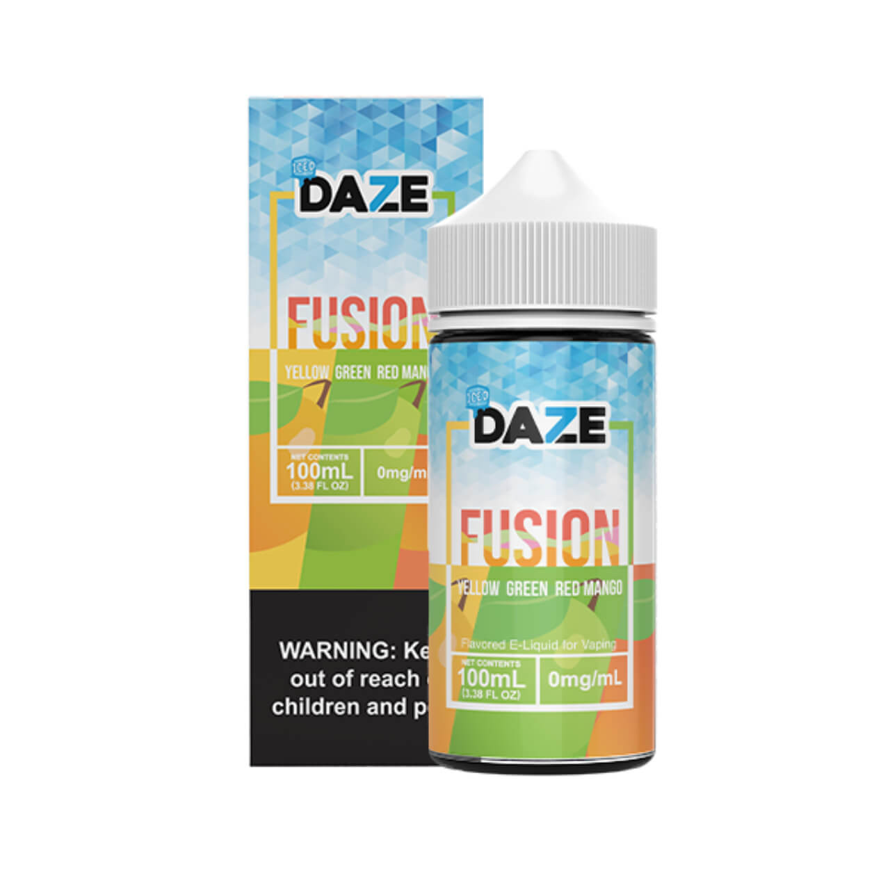 DAZE FUSION YELLOW GREEN RED MANGO ICE 100ML 3MG