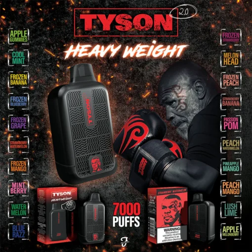 DESECHABLE TYSON 2.0 HEAVY WEIGHT 7000 PUFFS