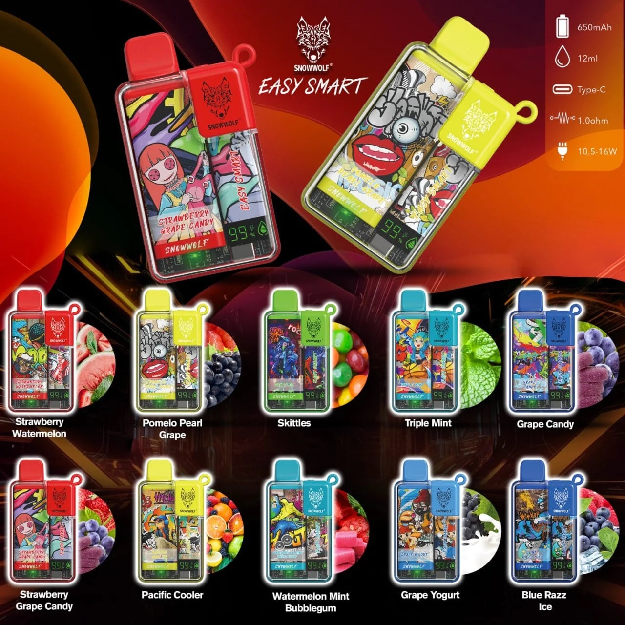 DESECHABLE SNOWWOLF EA9000 12ML