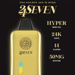 DESECHABLE GOLD BAR 24,000 PUFFS