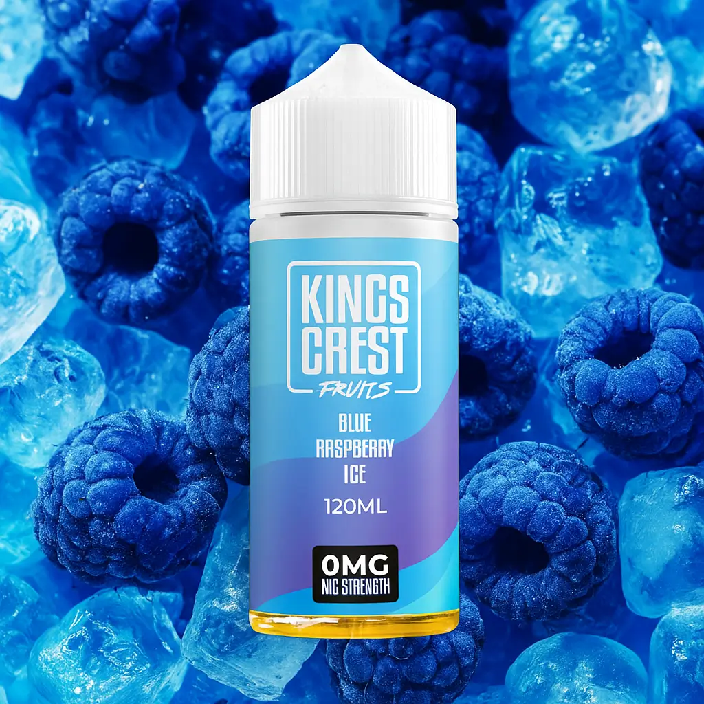 KING CREST FRUIT BLUE RASPBERRY ICE 120ML 3MG